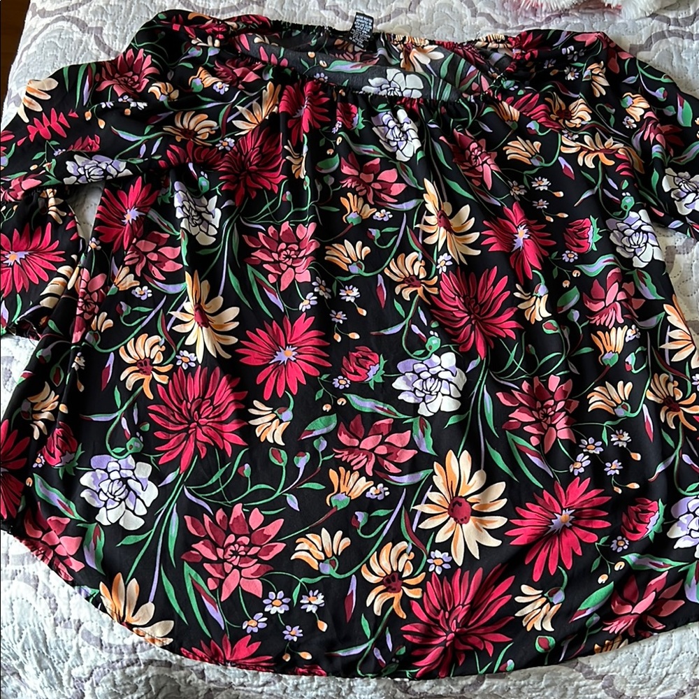 Grace Pink and Orange Ruffled Blouse